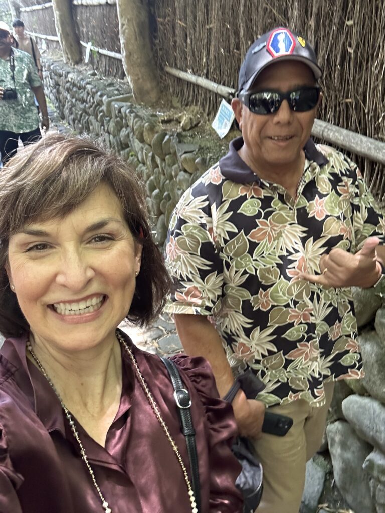 Deidre and Board member Bo Mahoe in Japan