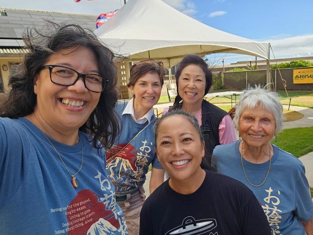 L-R Melanie Agrabante Deidre, Board Member Valerie Matsunaga, Melinda Clarke and Board Member Dana Young