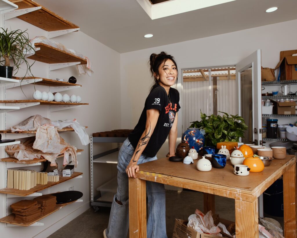 Dani in her studio - Fall 2023