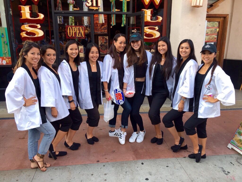Leslie with the 2015 Nisei Week Court