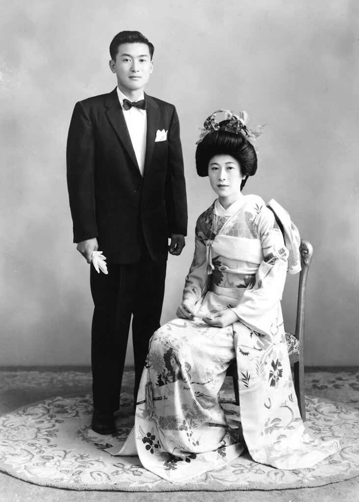 Fred and Yuriko Wedding, 1957