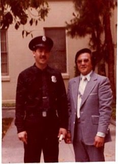Graduation from LAFD Academy with Dad