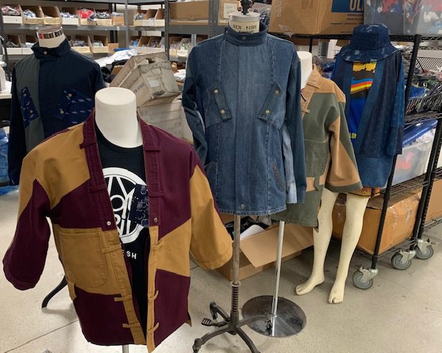 Mottainai (lose Japanese translation is wasteful) appreciates the value of things and encourages you to find new uses, thus Rob makes jackets out of old scrap material.