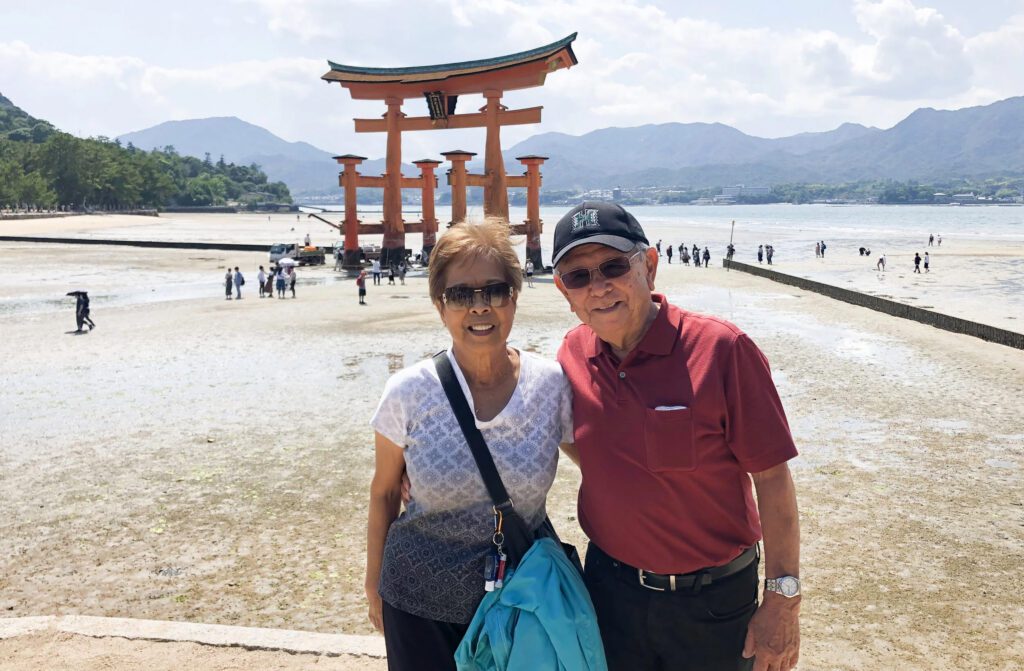 June 17, 2019 - Eva and Herb at Miyajima Island