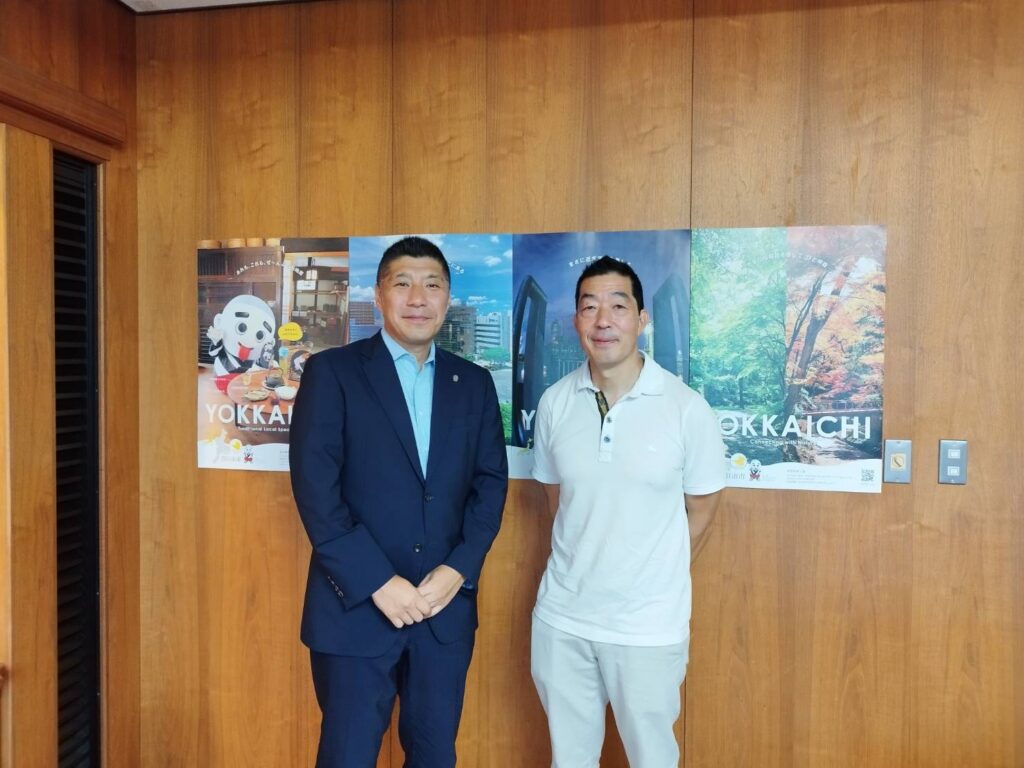 Joe and Mayor Mori (current mayor of Long Beach Sister City Yokkaichi) 