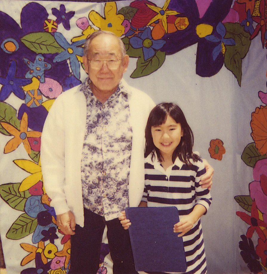 Milton and grand daughter Allyson Yoshinaga.