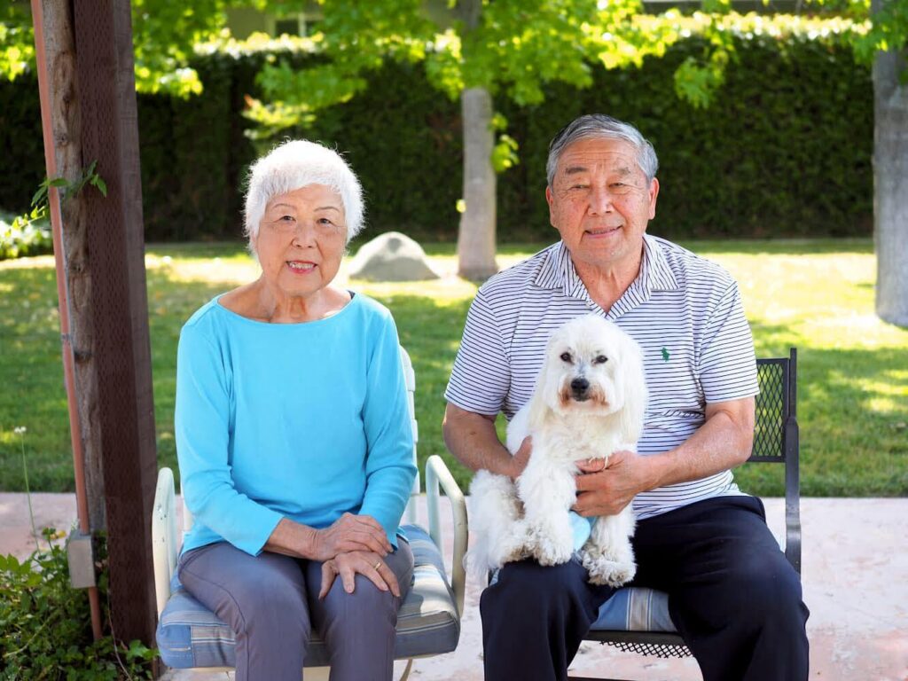 Nancy with her husband Kay