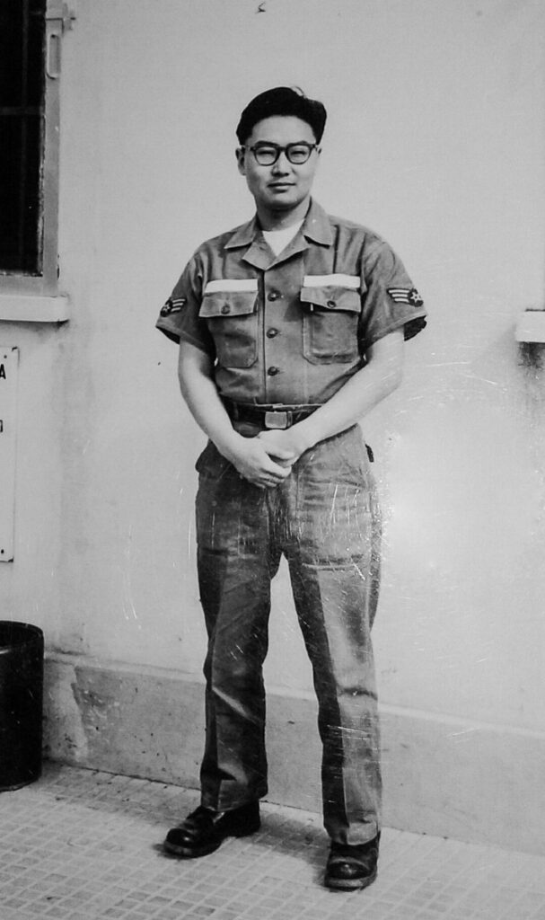 Patrick Seki at age 22 in his U.S. Air Force uniform.