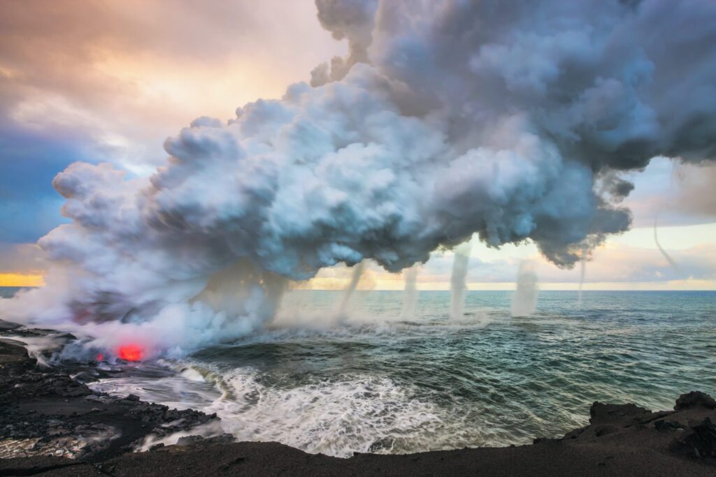 Volcanic Vortices