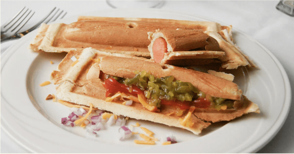 Waffle Dogs with Toppings