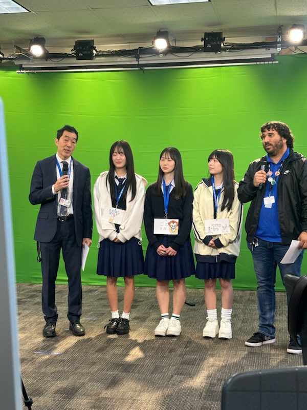 Interviewing exchange students at Western in video class