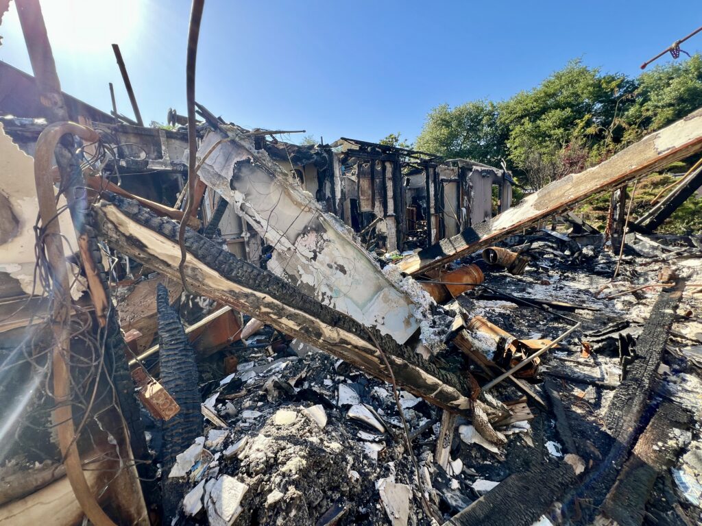Remnants of the Nishio home