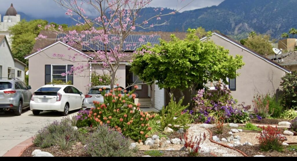 The Nishio home prior to the wildfires in 2025
